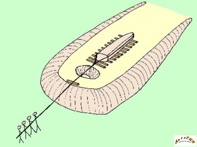 1ere phase de l'érection d'un menhir