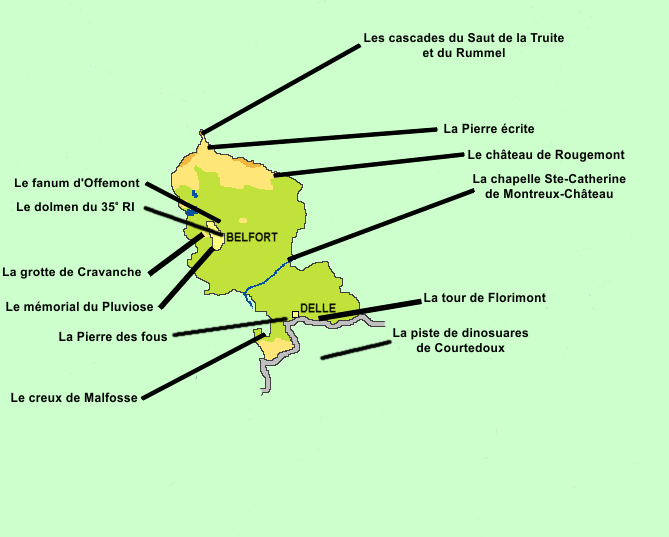 carte du territoire de belfort