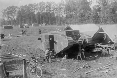 Building dummy tanks Somme September 1916 A004330-v8