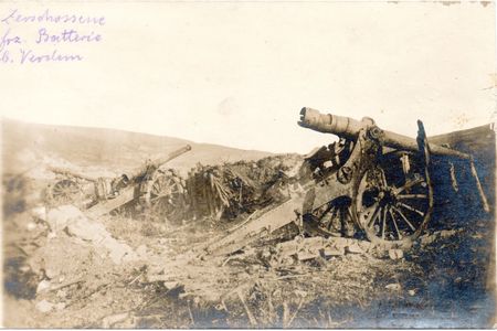Frech long gun batterie Verdun