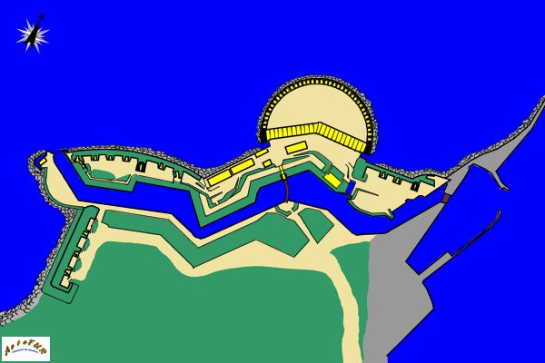 plan fort querqueville