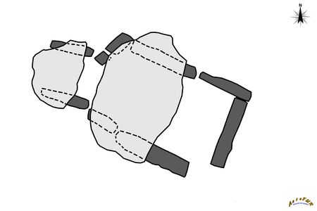 plan dolmen du blanc 