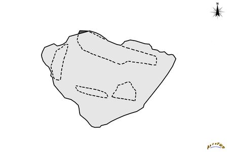 plan Dolmen de Peyrelevade de Rampieux