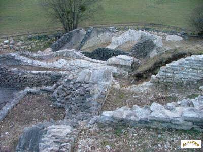 ruine vue de haut