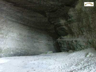 le fond de la grotte