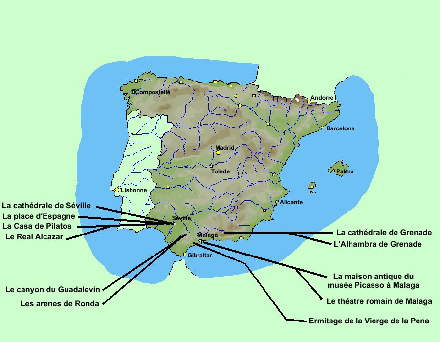 carte espagne