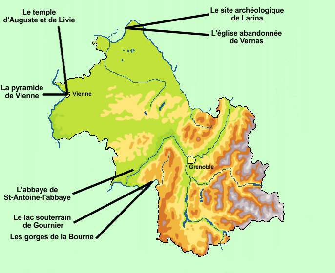 carte de l'isére