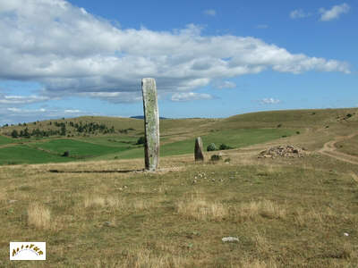 les menhirs V12 et V13