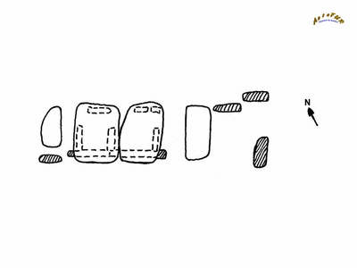 le plan du dolmen des tablettes
