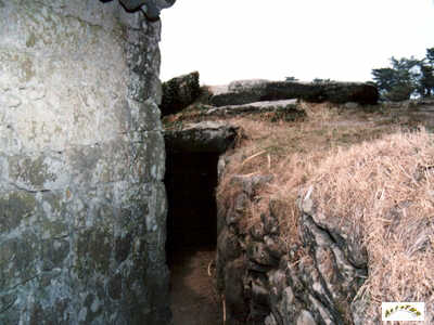 l'entrée du dolmen