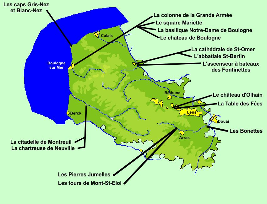 carte pas de calais