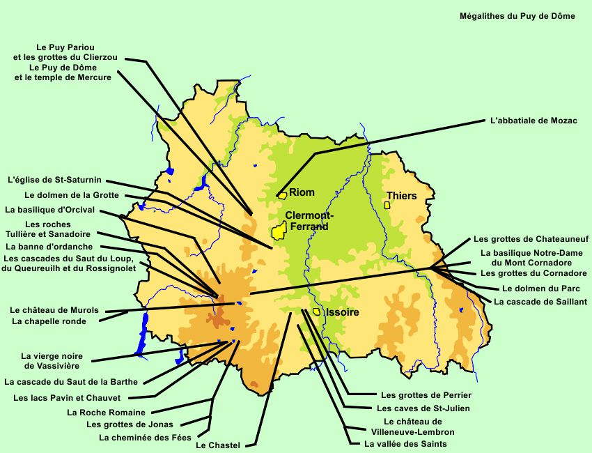 carte puy de dome