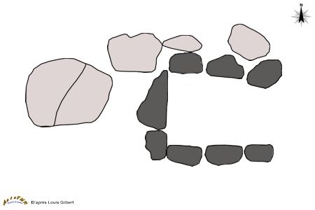 plan dolmen Ustau du Loup