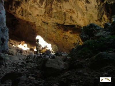 le fond de la grotte