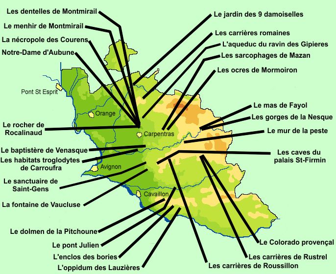 carte du vaucluse